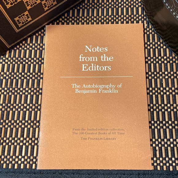 The Autobiography of Benjamin Franklin, Franklin Library Limited Edition Book - Picture 9 of 9